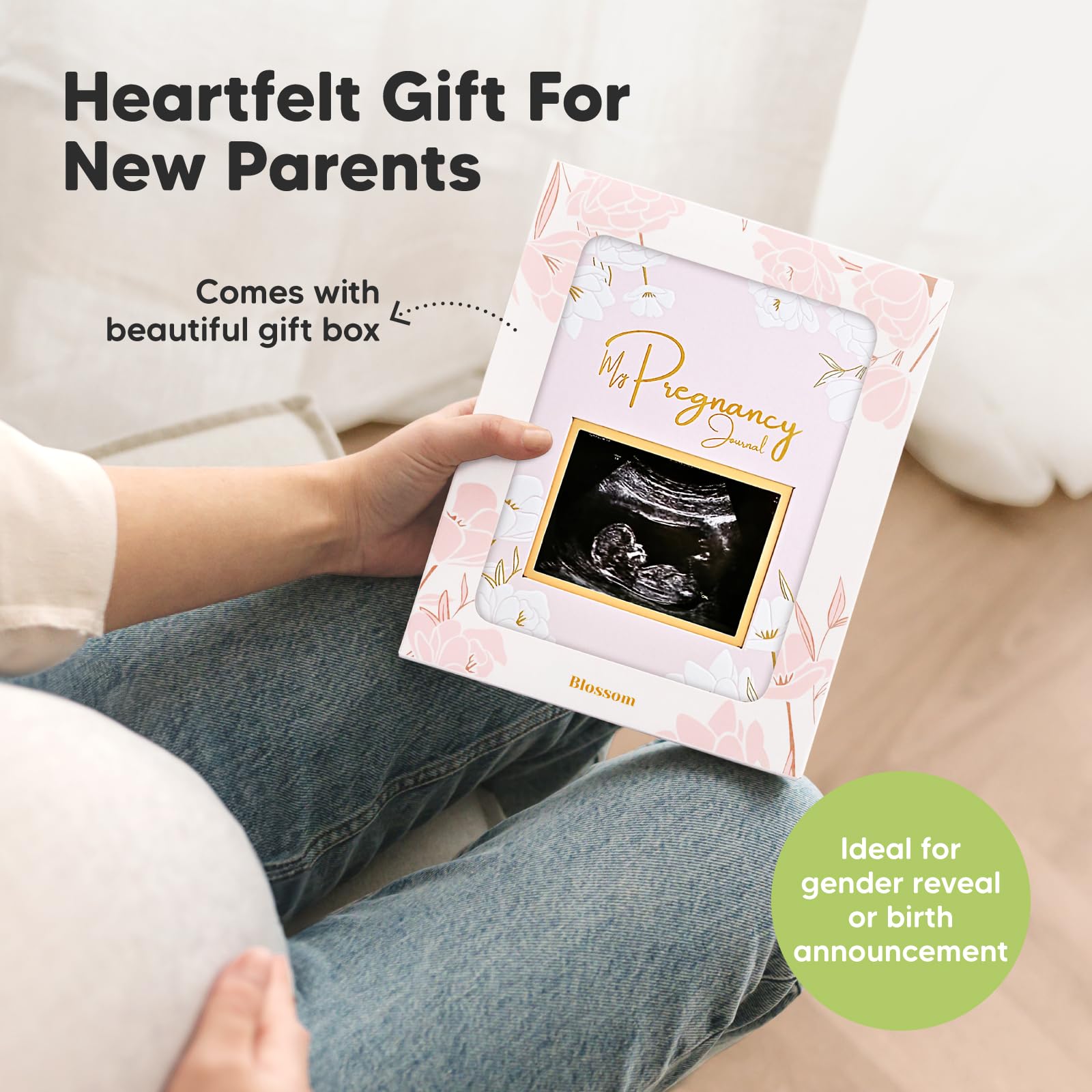 KeaBabies pregnancy journal arrives gift-ready in a stylish box