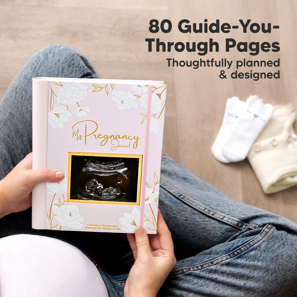 KeaBabies pregnancy journal hard cover provides durable memory-keeping
