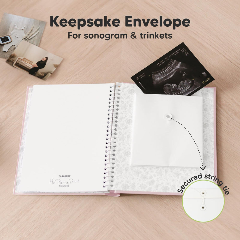 KeaBabies pregnancy journal with inspirational quotes and botanical art
