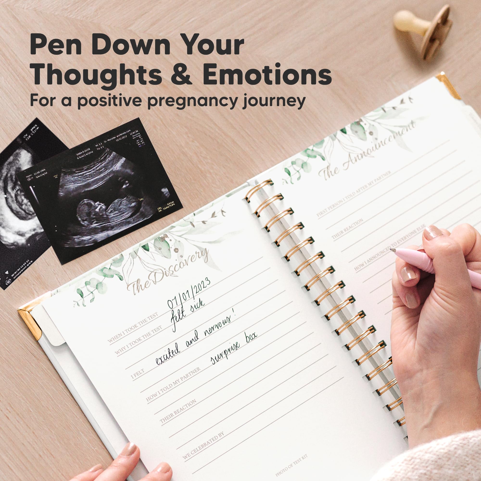 KeaBabies ultrasound page captures precious memories in a neutral keepsake.