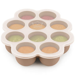 KeaBabies prep silicone freezer tray with lid for organized portions