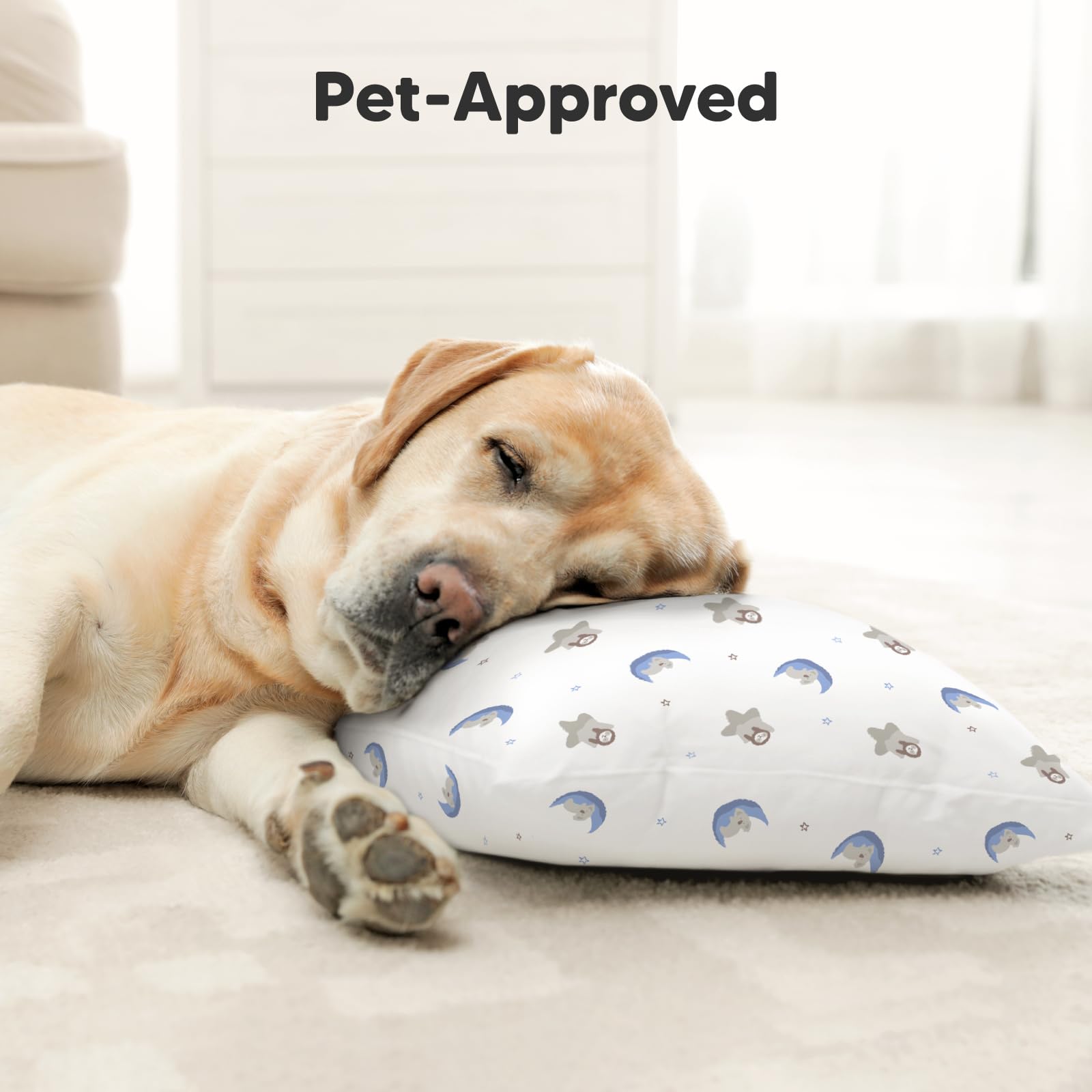 KeaBabies Preschool sleepover setup with compact pillow and case.