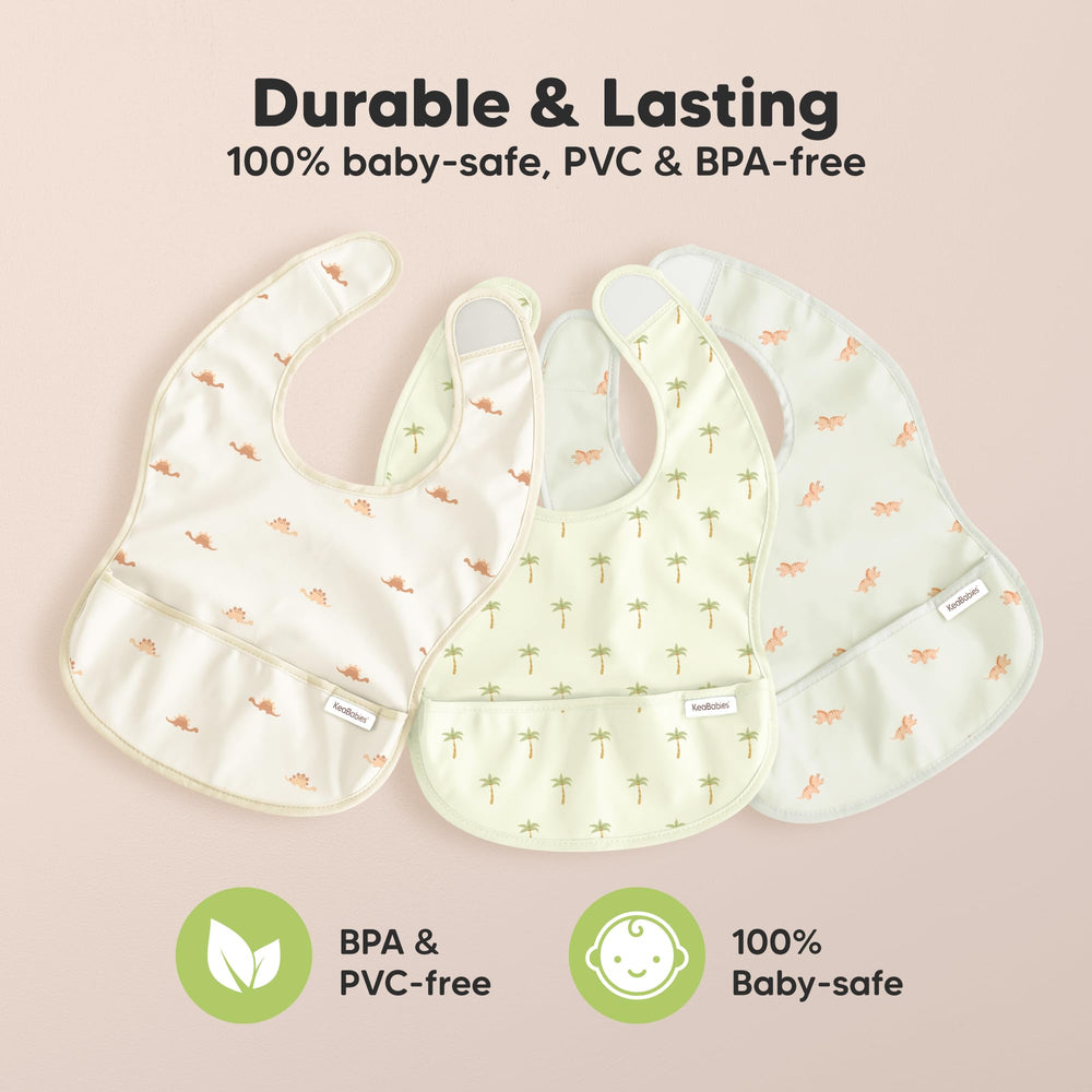 KeaBabies Presto bib ideal for mealtimes and self-feeding.