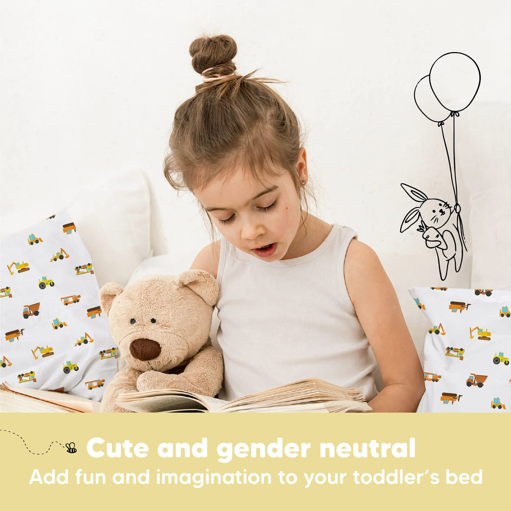 KeaBabies Printed pillowcase design adds visual appeal for naps.