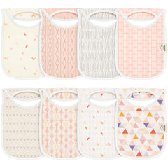 KeaBabies Prism bibs front view with soft cotton and vibrant colors