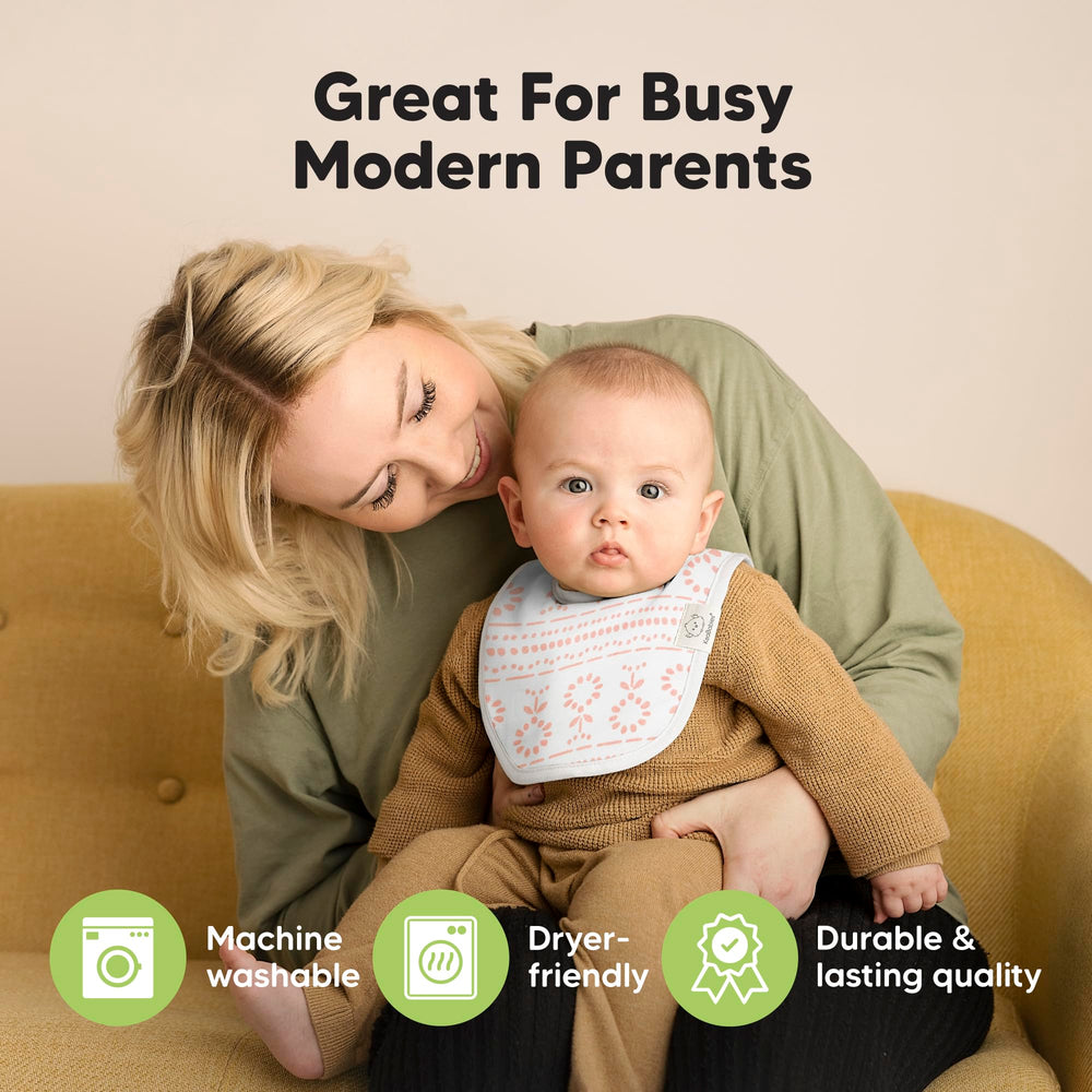 KeaBabies Prism bib soft-seams ensure gentle touch against skin