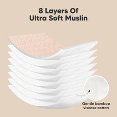 KeaBabies Prism burp cloths laid out demonstrate the 21 by 10 inch generous coverage.