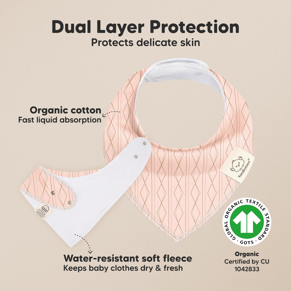 KeaBabies Prism organic cotton closeup shows skin-friendly fibers