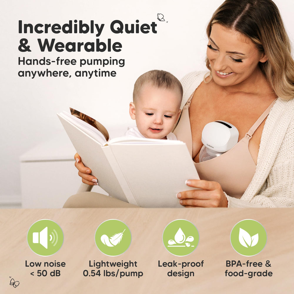 KeaBabies Pulse S10 Pro in use at work demonstrates hands-free pumping during busy days