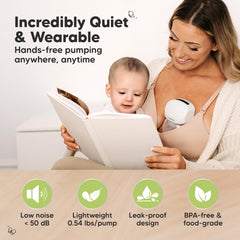 KeaBabies Pulse S10 Pro in use at work demonstrates hands-free pumping during busy days