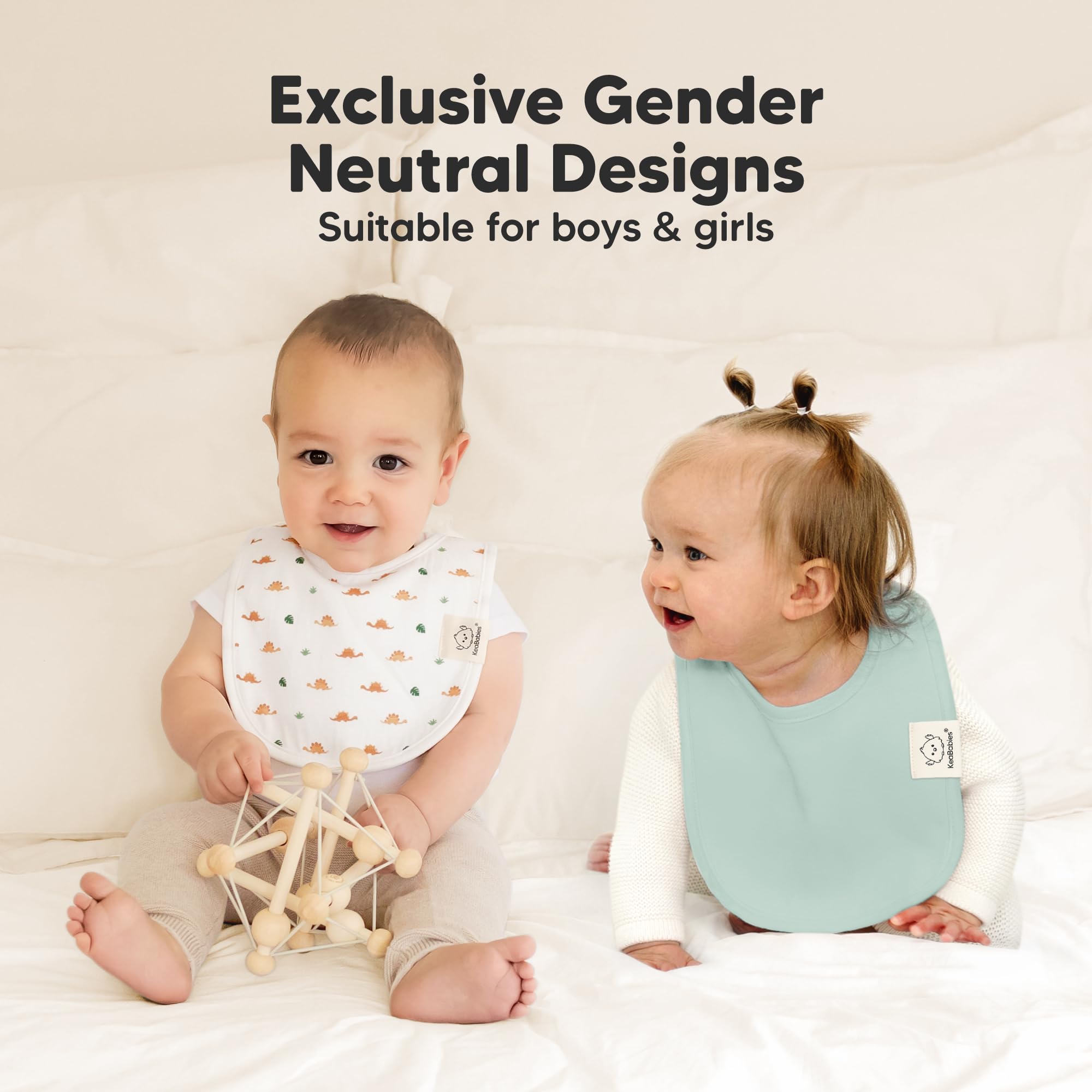KeaBabies Roarsome nickel-free snaps closeup for skin-friendly adjustability.
