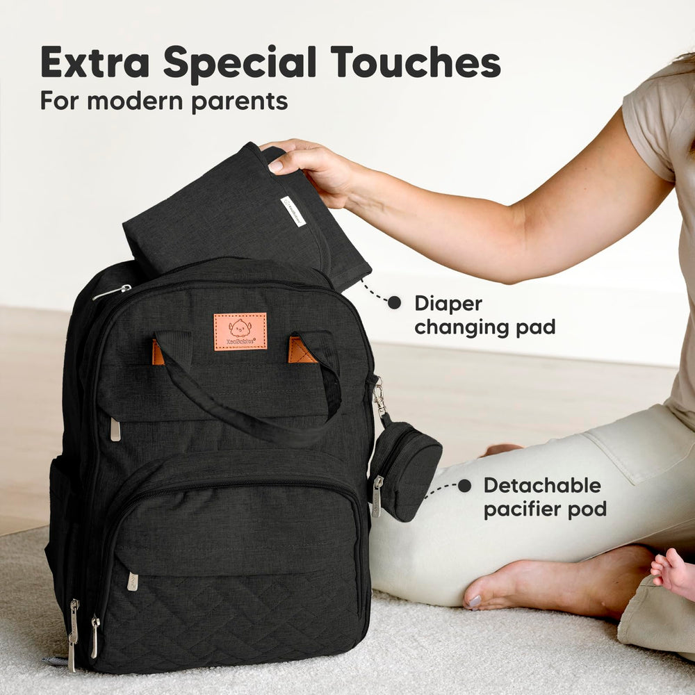 KeaBabies Rove anti theft pocket secures valuables on the go.