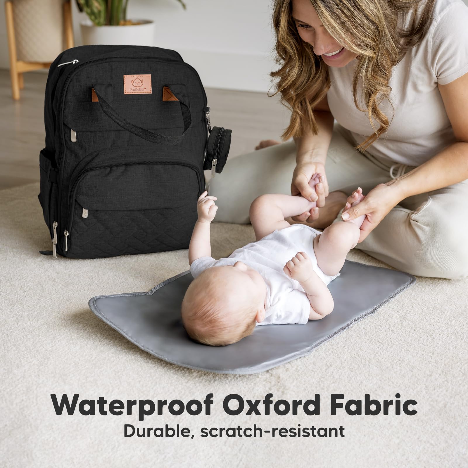 KeaBabies Rove laptop pocket protects devices during travel.