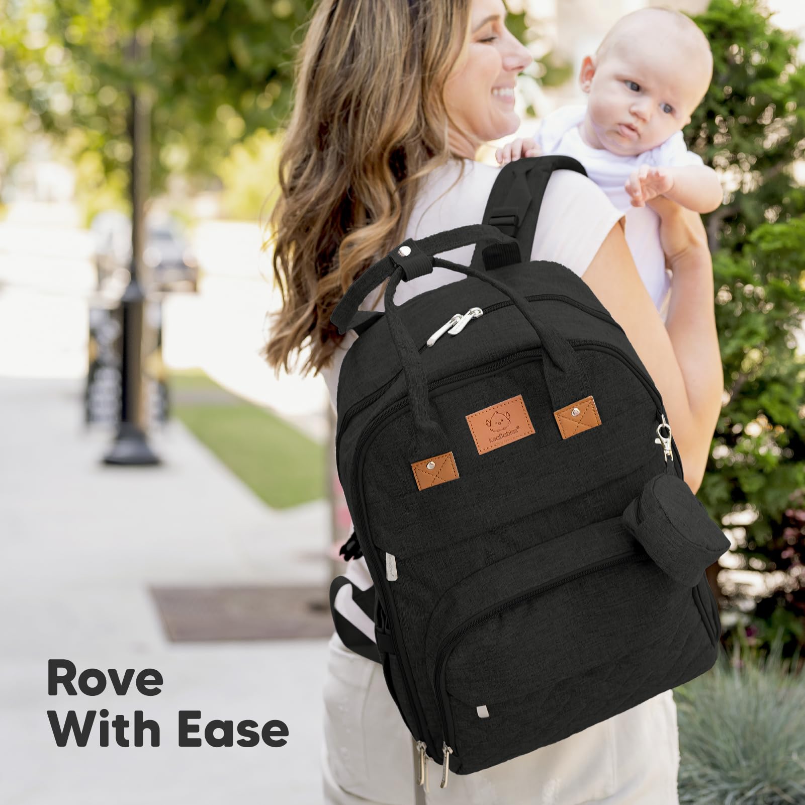 KeaBabies Rove padded straps and back support improve comfort.