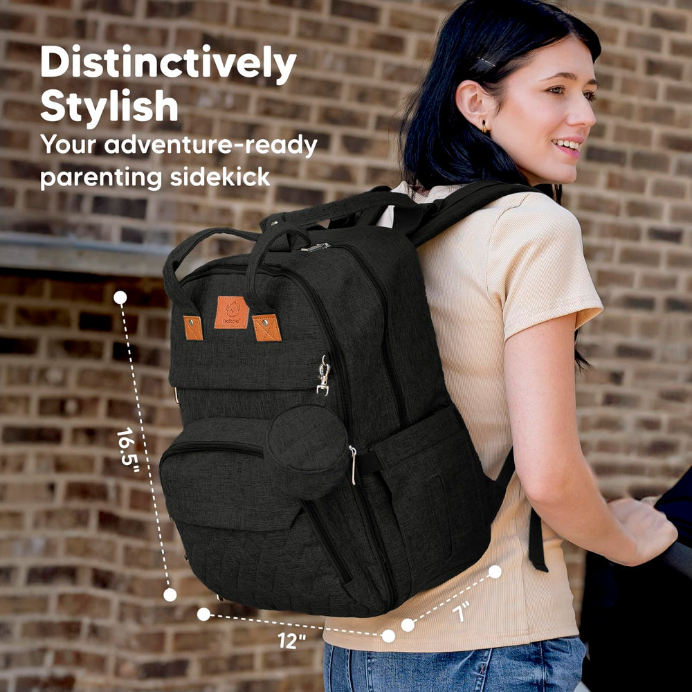 KeaBabies Rove stroller straps attach securely for hands free outings.