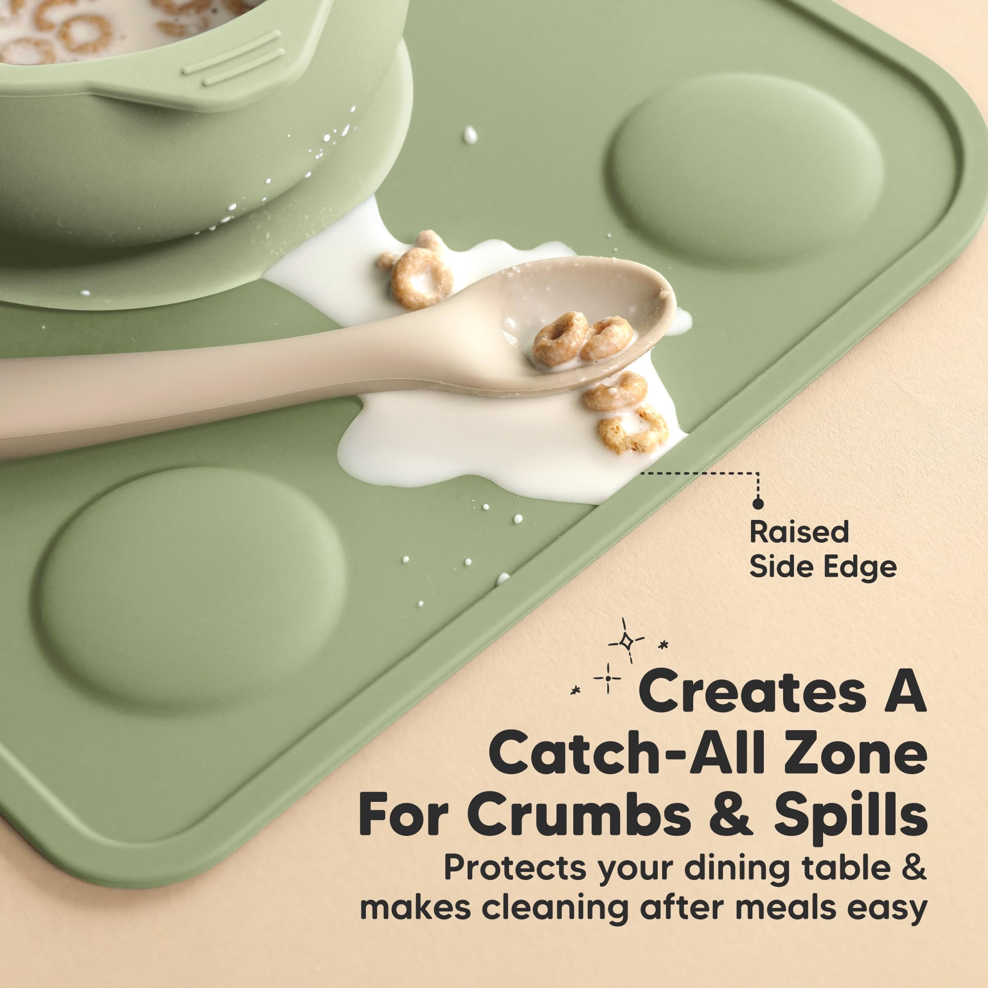 KeaBabies 12x9 placemats fit most high chairs and dining tables.