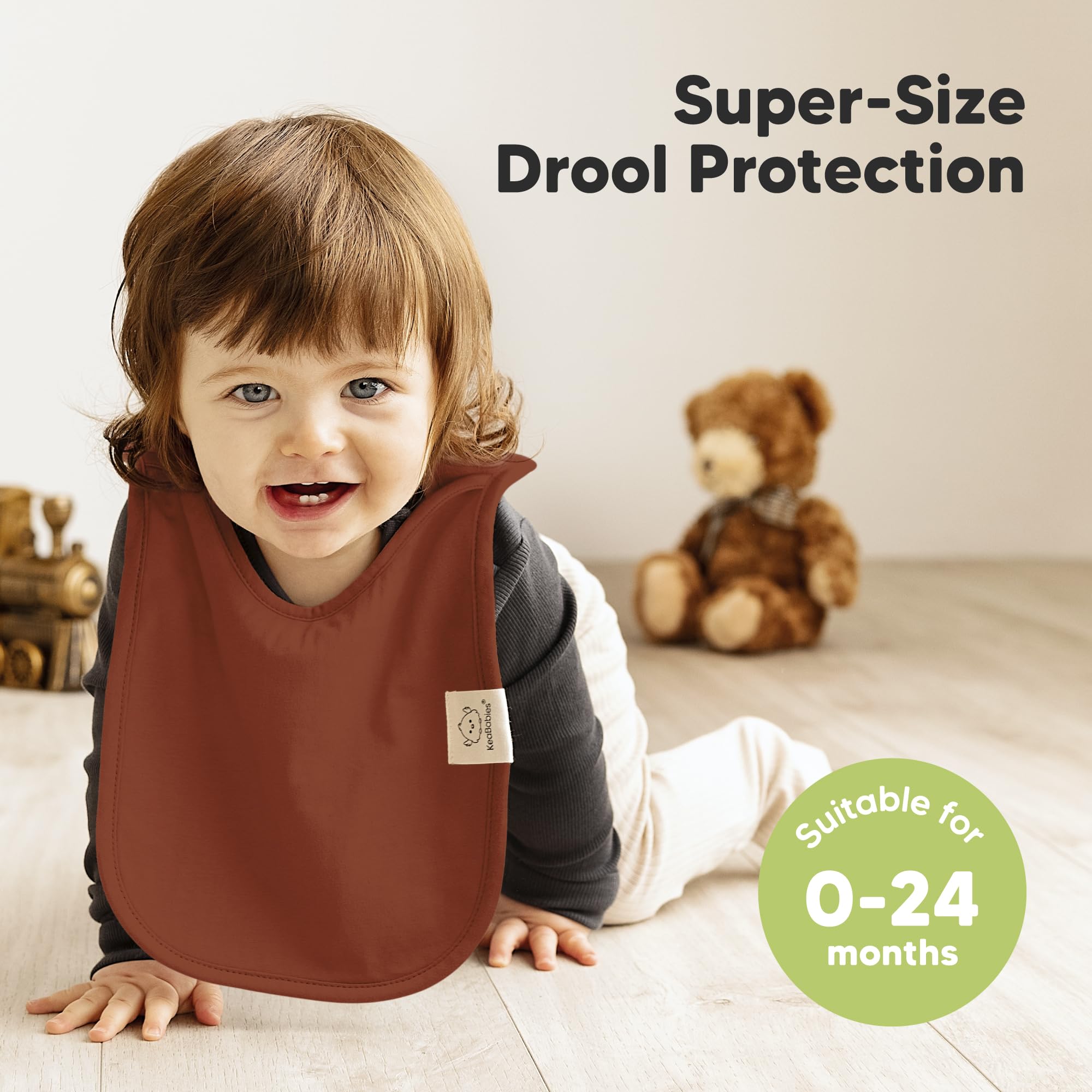 KeaBabies Sahara bib pack display shows unisex colors