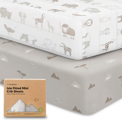 KeaBabies Savannah pack n play sheet on mattress for quick setup and comfort