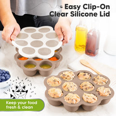KeaBabies silicone freezer tray is dishwasher and microwave safe for easy cleaning
