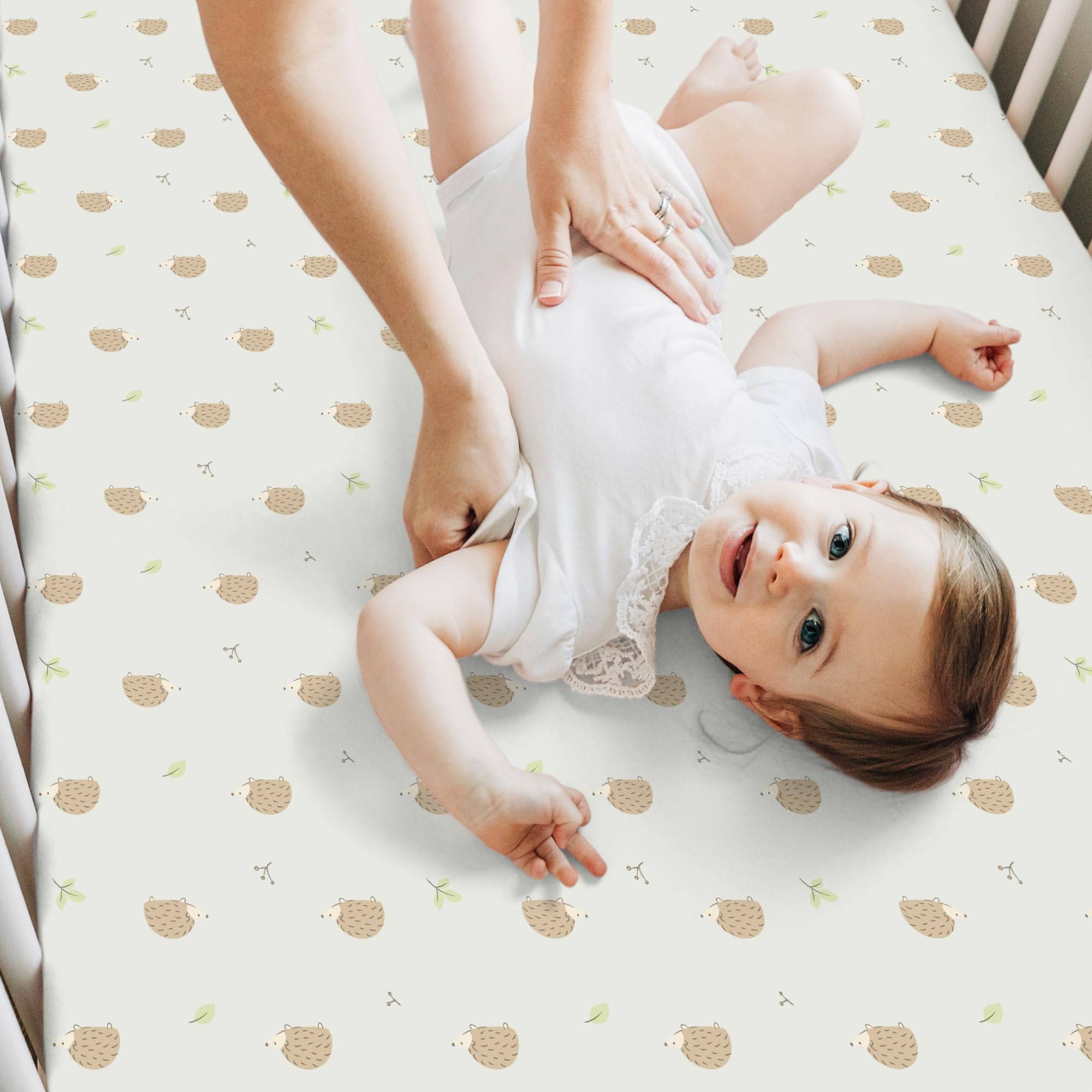 KeaBabies skin-friendly crib sheet offering gentle touch on sensitive baby skin