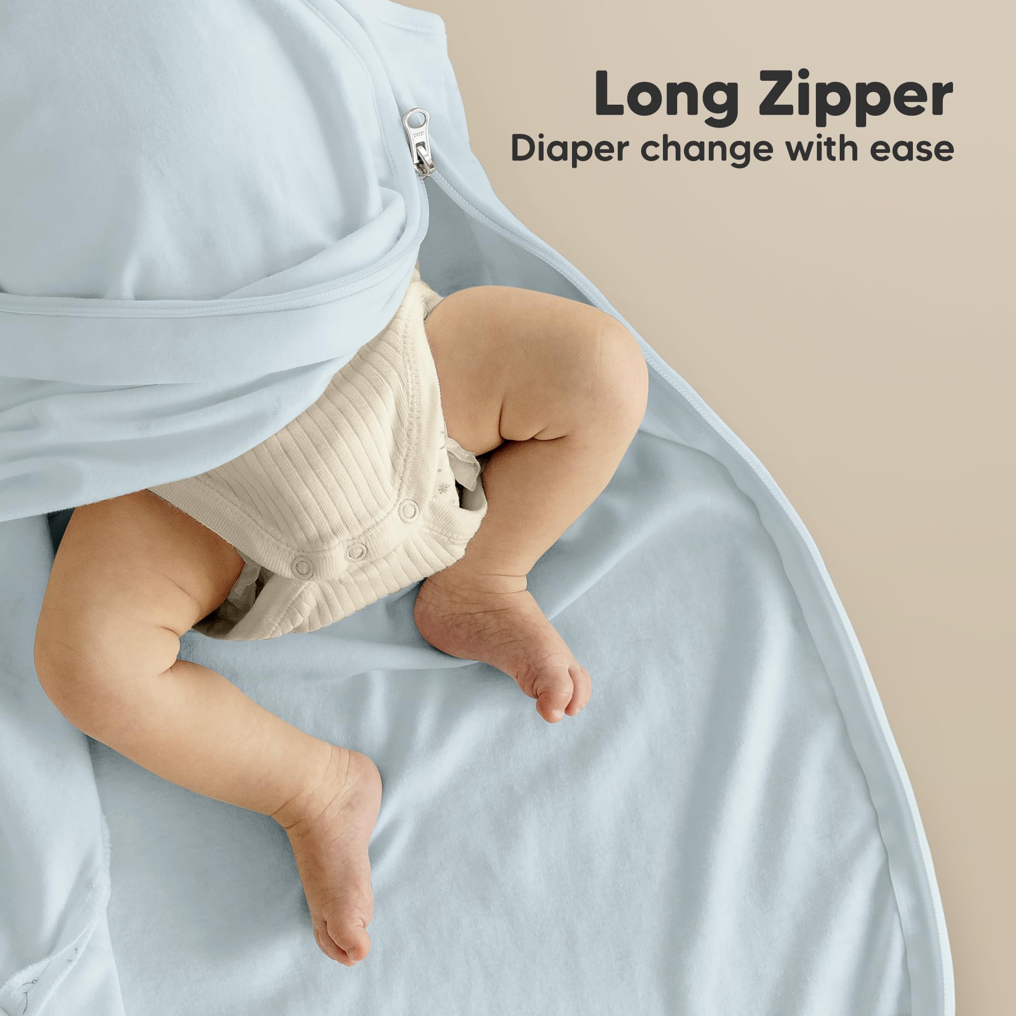 KeaBabies Glacier knit detail emphasizes durable 2-way stretch for comfortable movement.