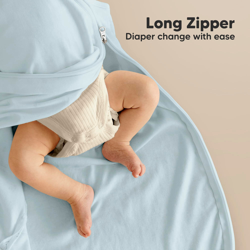 KeaBabies Glacier knit detail emphasizes durable 2-way stretch for comfortable movement.