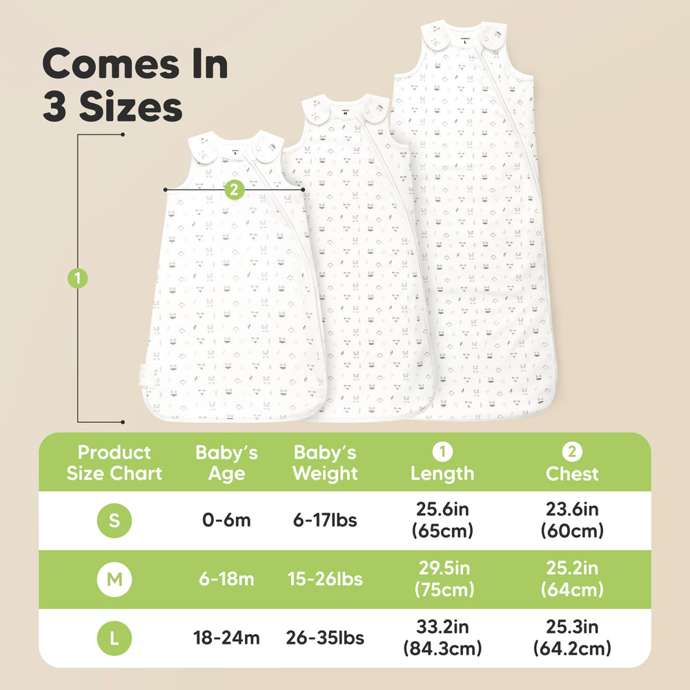 KeaBabies Glacier two-pack display showcases value and coordinated sleep wear.