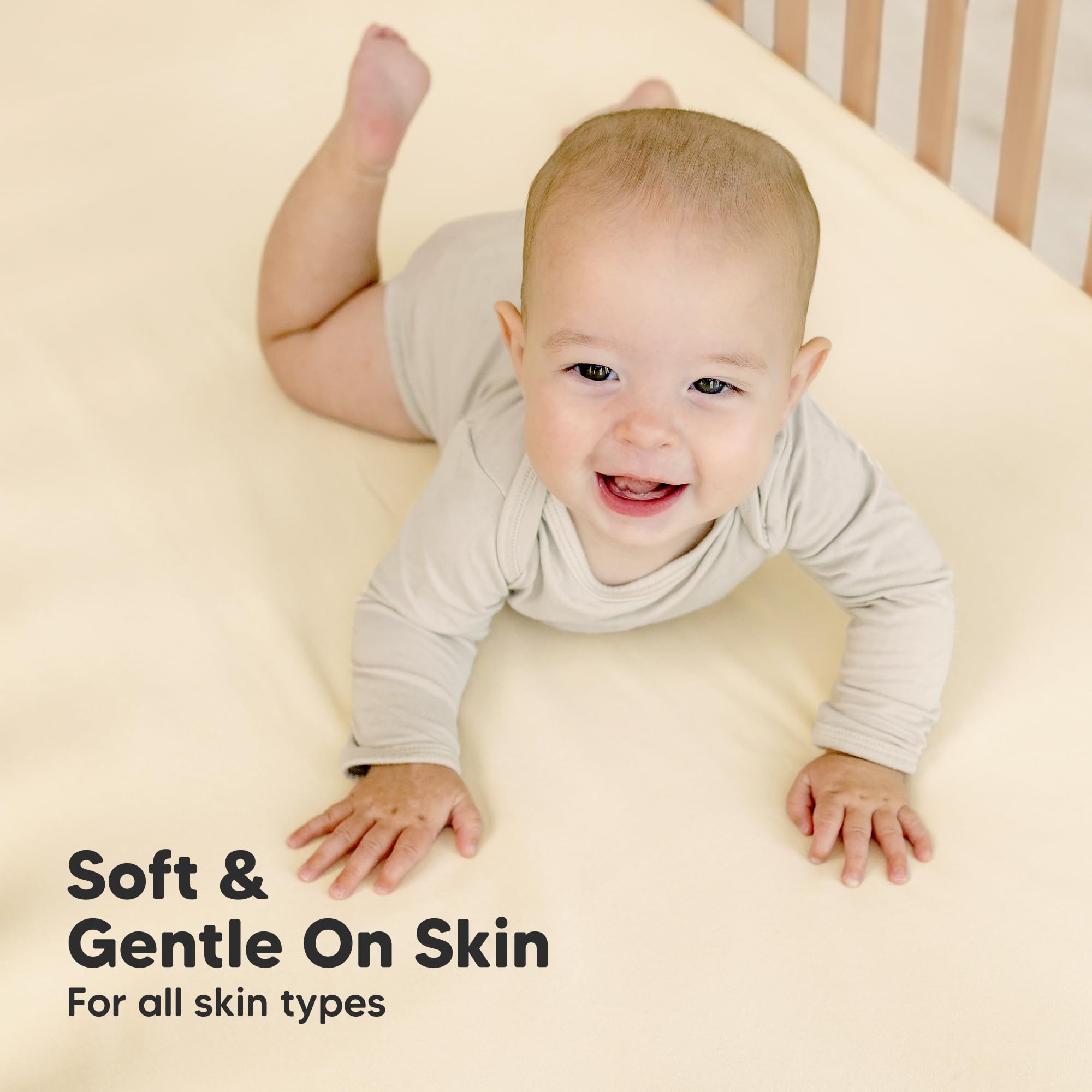 KeaBabies SnugFit Band closeup illustrating secure elastic for stay put bedding