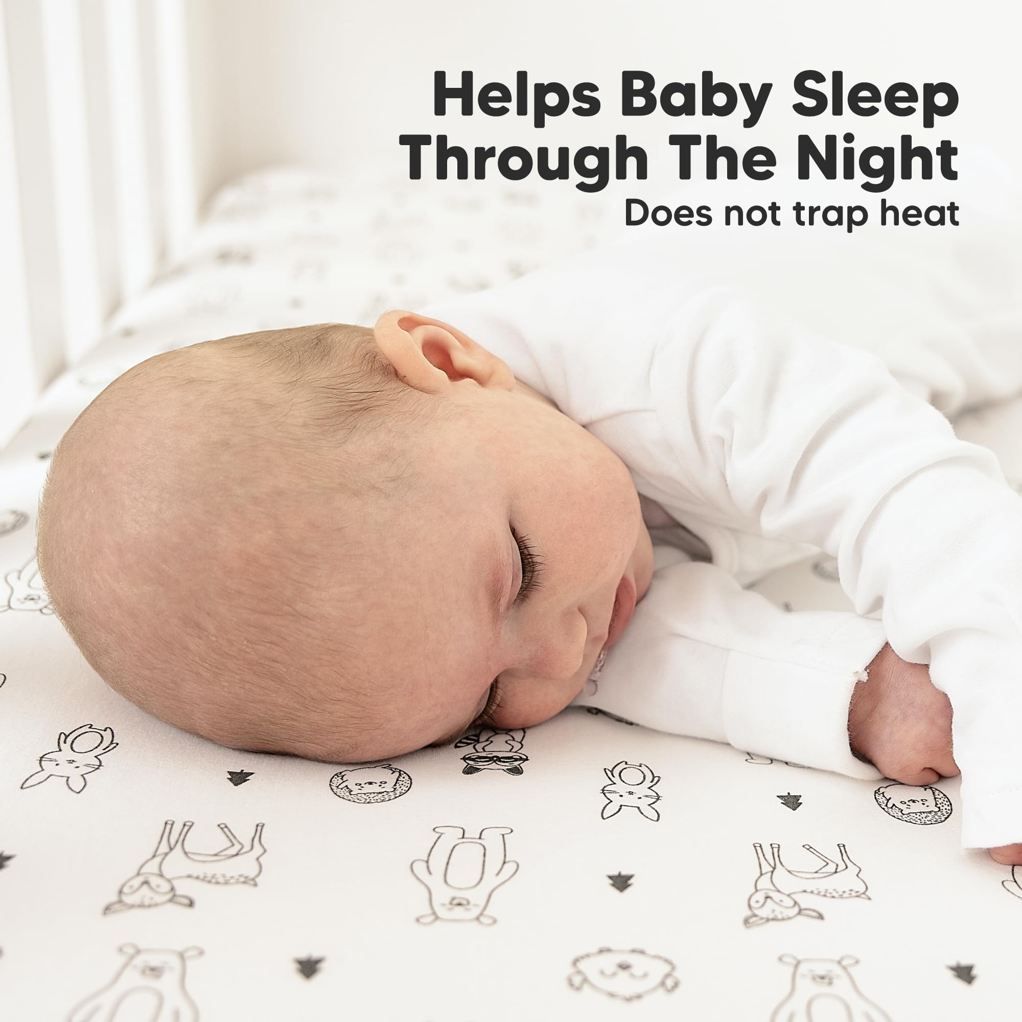 KeaBabies concealed elastic SnugFit Band keeps sheet in place securely