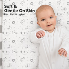 KeaBabies Concealed SnugFit Band shows secure placement during sleep.