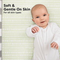 KeaBabies snugfit-band edge shows stay-put design for uninterrupted sleep.