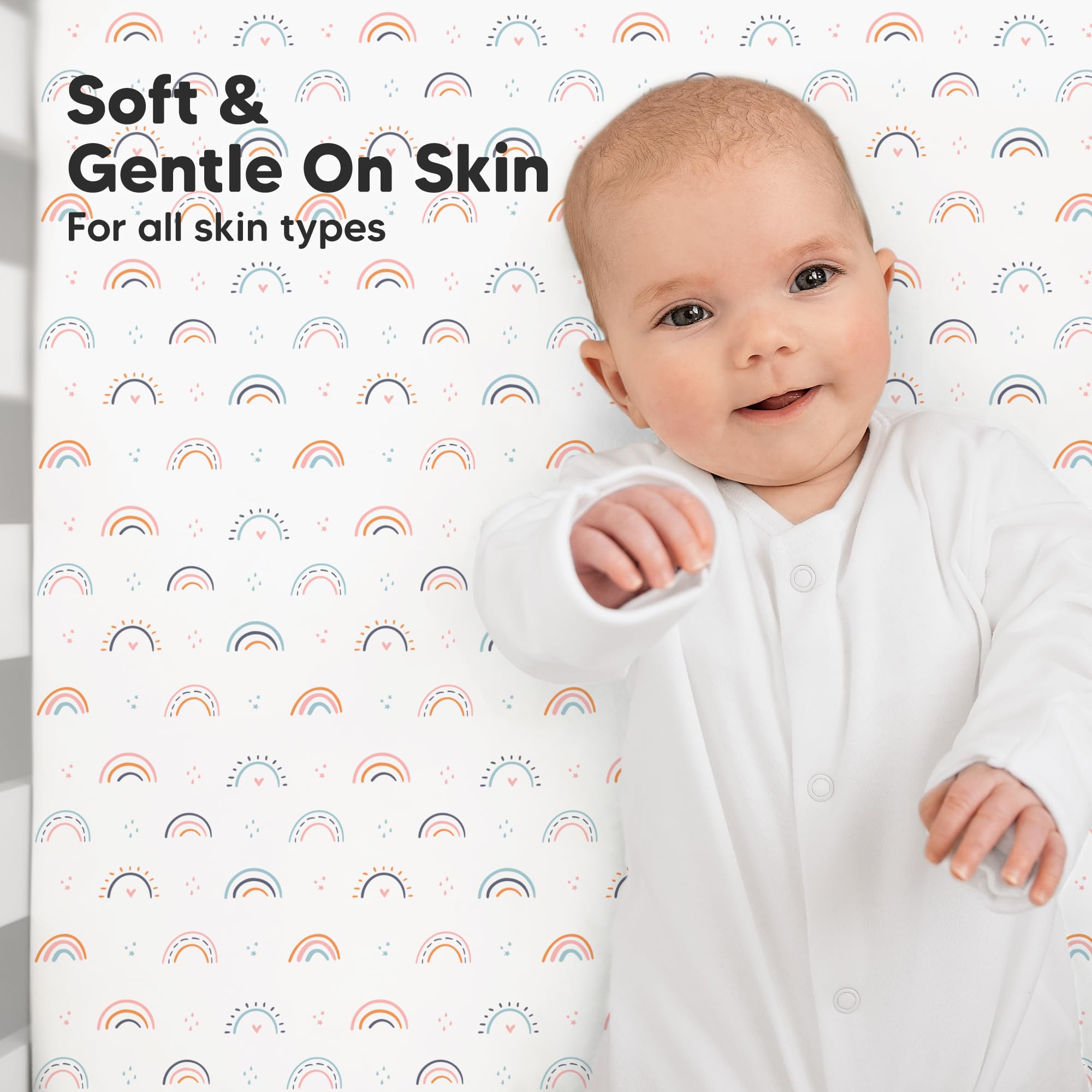 KeaBabies hidden SnugFit Band closeup emphasizes stay-put design