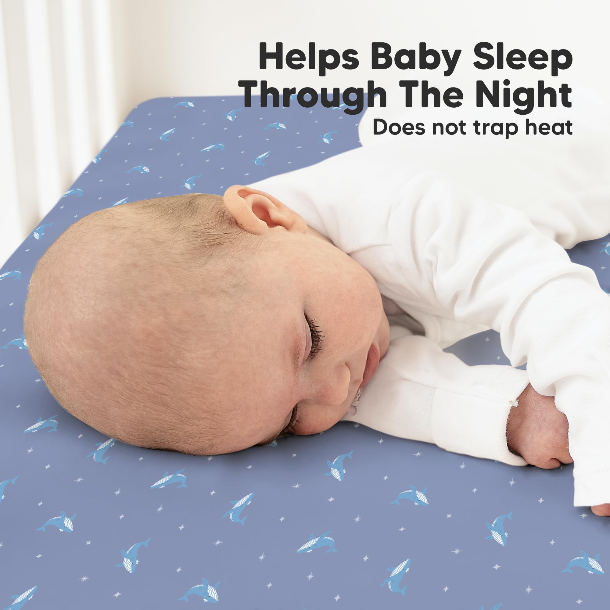 KeaBabies concealed elastic band keeps sheets in place during sleep