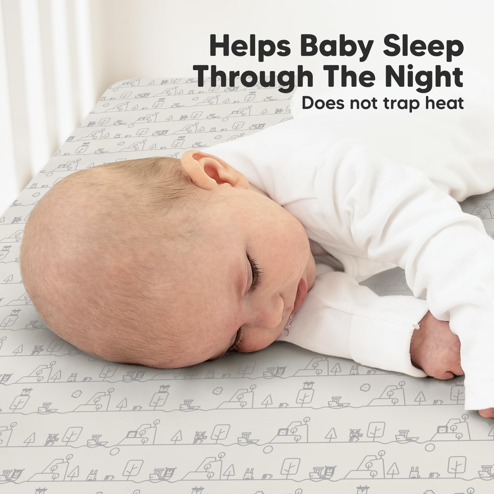 KeaBabies SnugFit Band conceals elastic to stay in place.