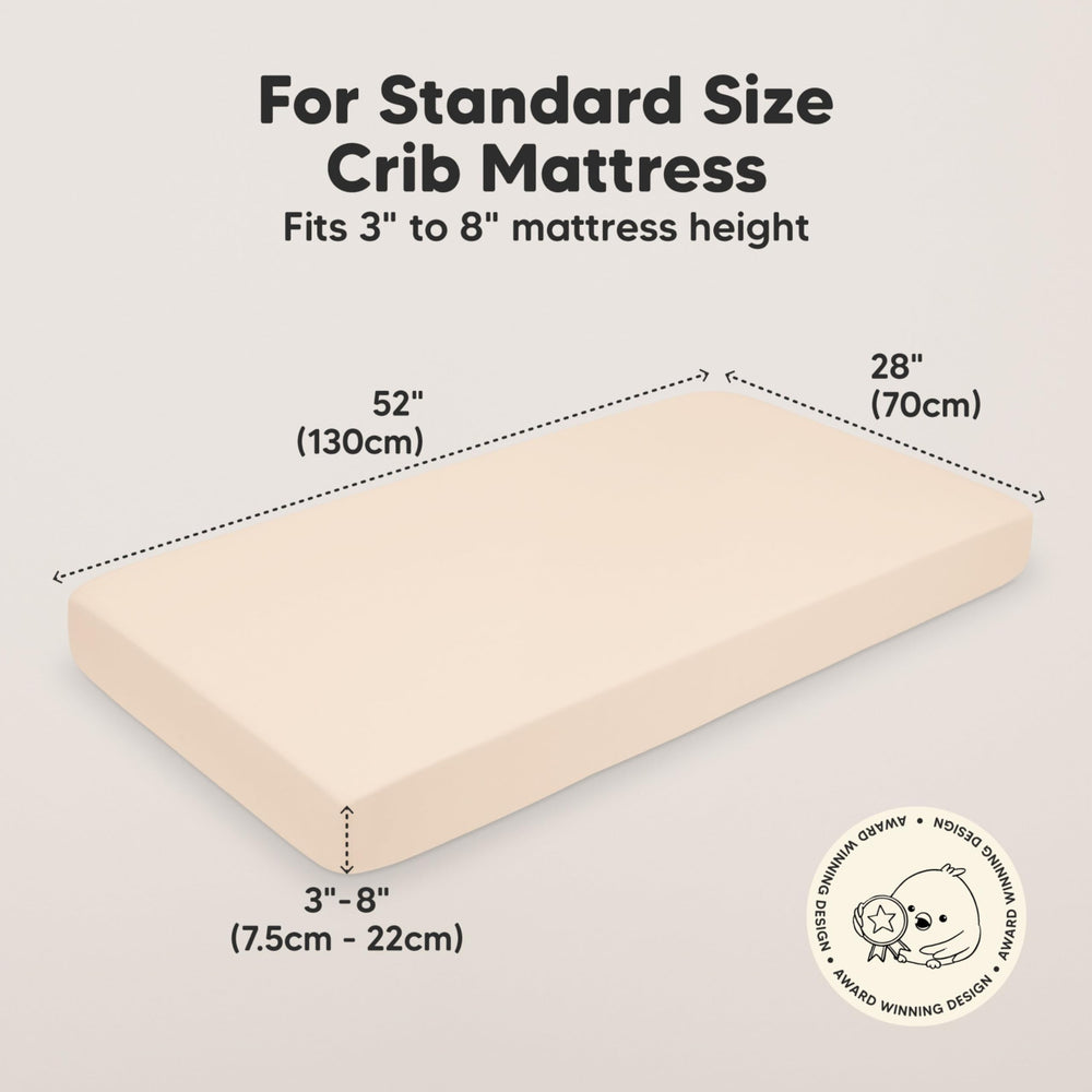 KeaBabies snugfit band elastic keeps sheets securely in place.