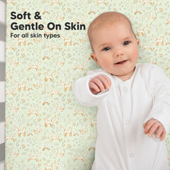 KeaBabies snugfit elastic closeup demonstrates secure, stay-in-place fit.