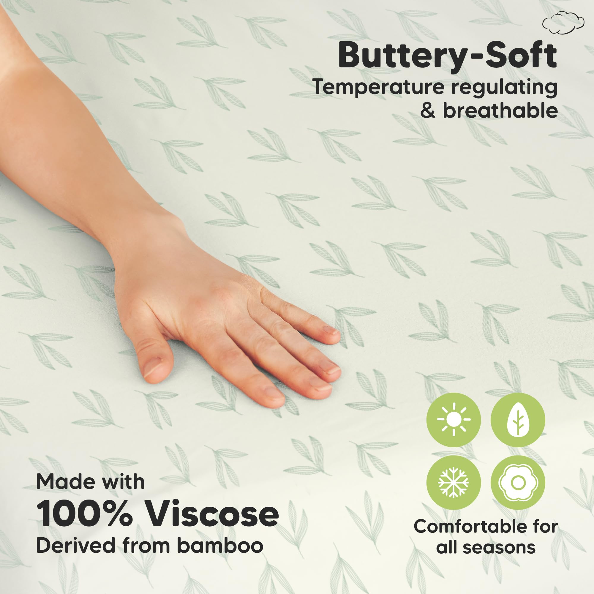 KeaBabies SnugFit fitted design enables easy removal from pack-n-play.