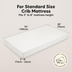 KeaBabies Isla crib sheet close-up demonstrates breathable bamboo viscose