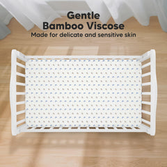 KeaBabies SnugFit Tech close-up for easy-fit crib sheet