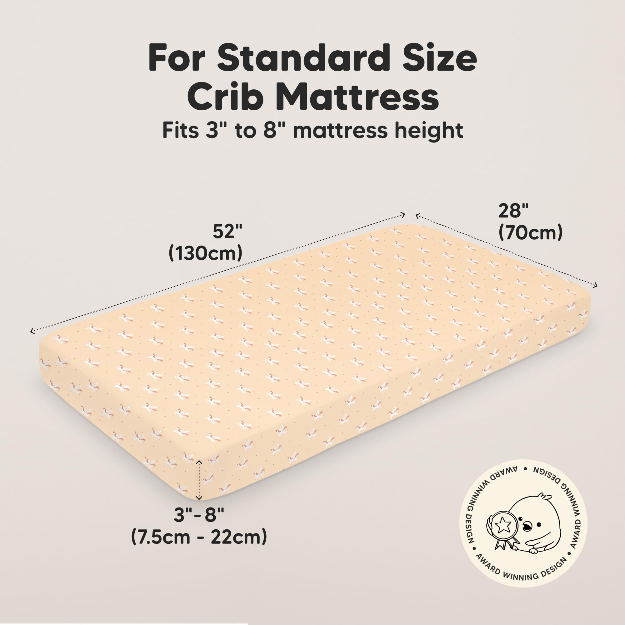 KeaBabies Isla fitted sheet with SnugFit Tech for easy fitting