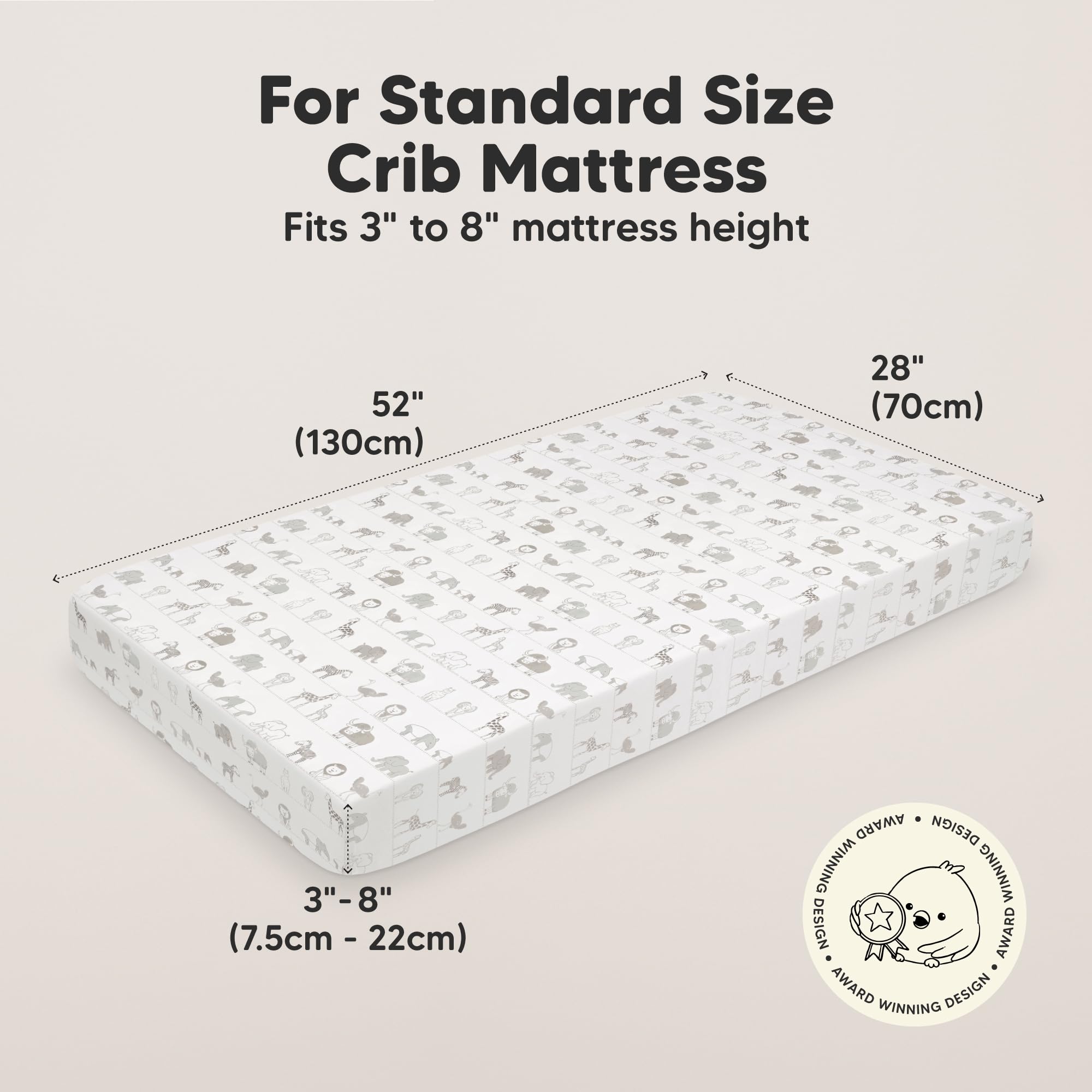 KeaBabies SnugFit Tech enables easy-fit for quick changes during bedtime routines.
