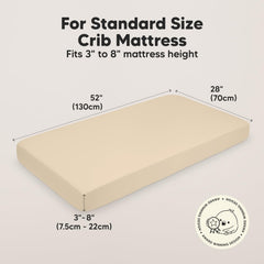 KeaBabies SnugFit tech demonstrates easy fit onto standard crib mattresses