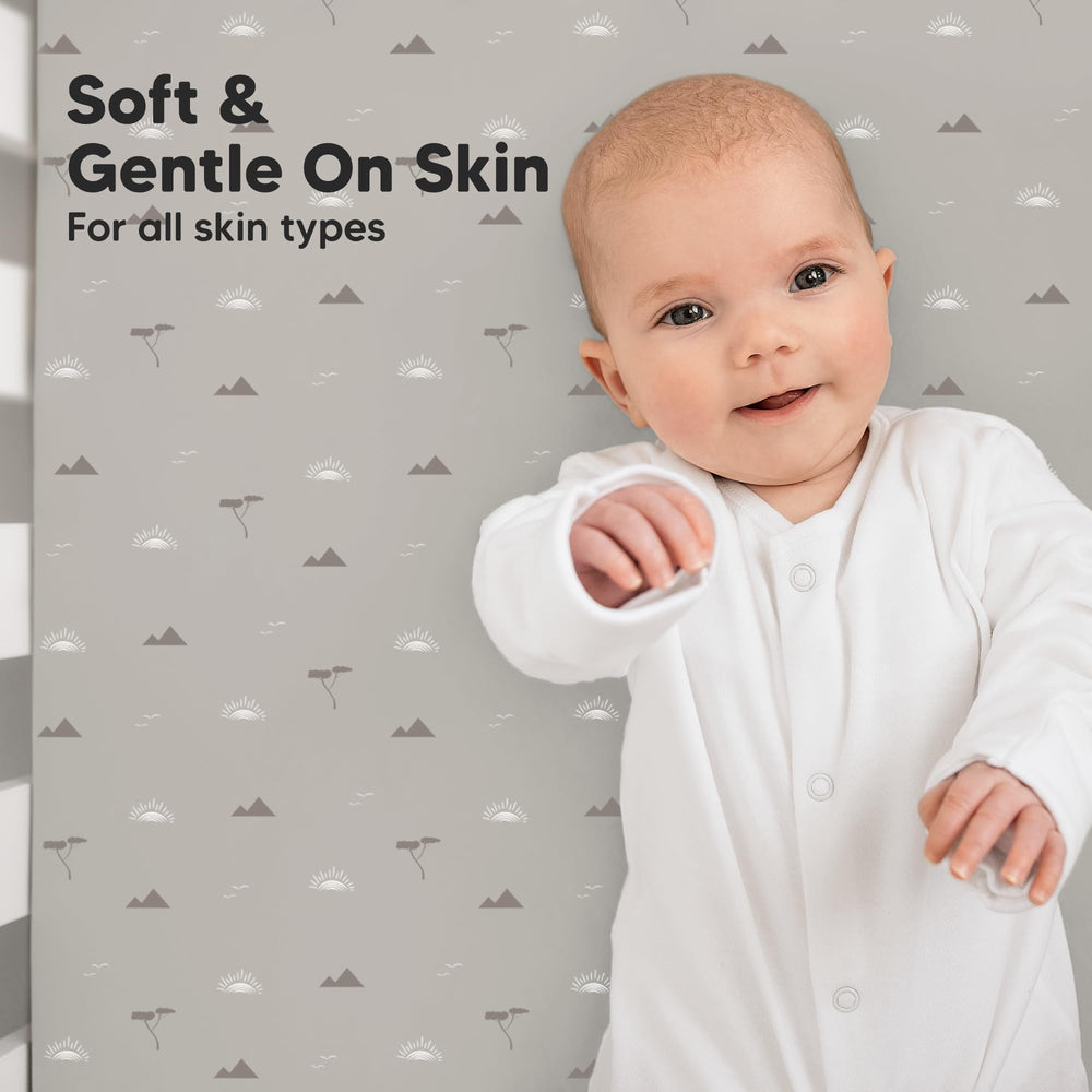 KeaBabies snug fit with hidden elastic provides secure, durable mattress coverage.