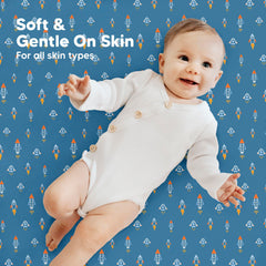 KeaBabies snugfit-tech elastic-band in seam demonstrates secure sheet retention