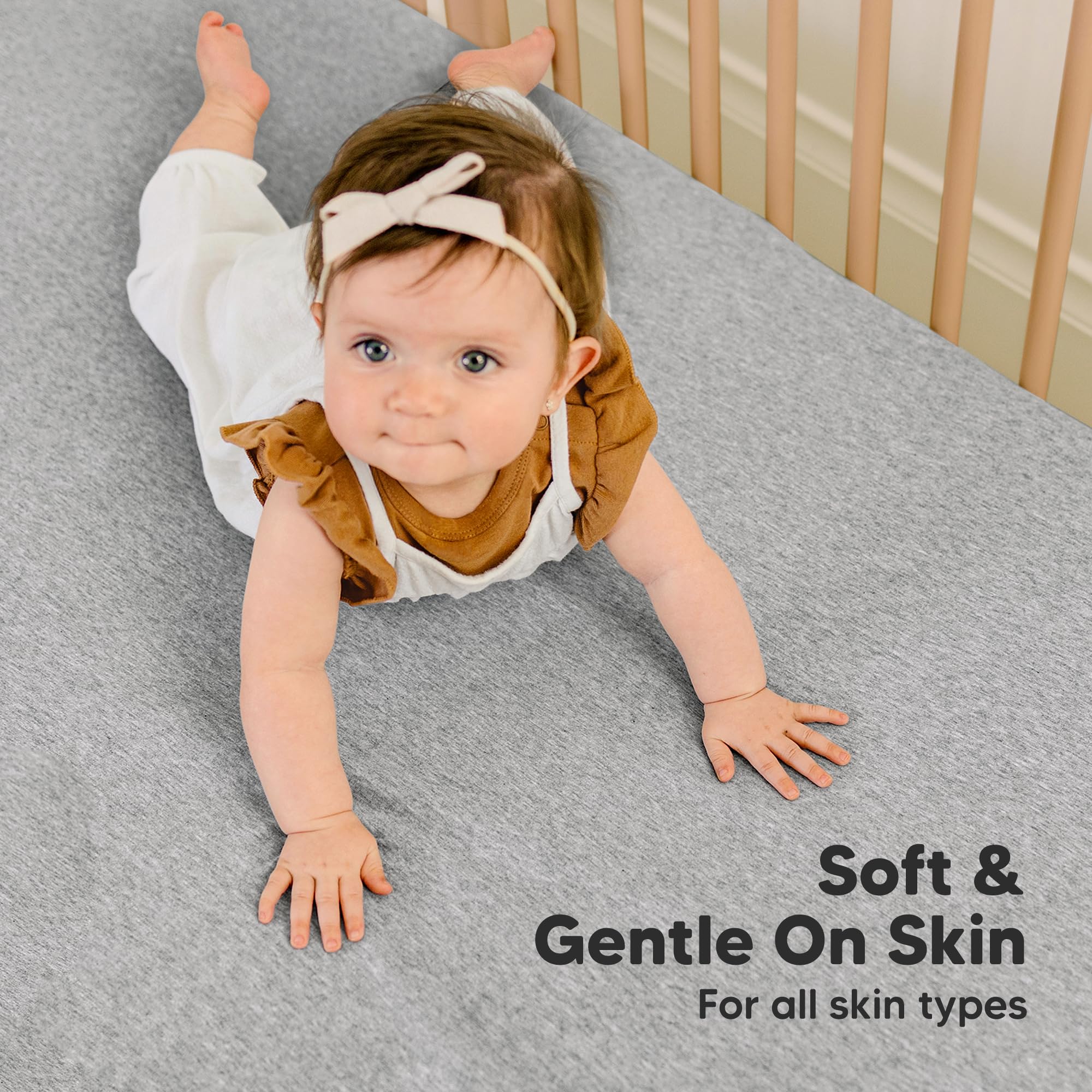 KeaBabies SnugFit Tech fabric stretch for easy fitting.