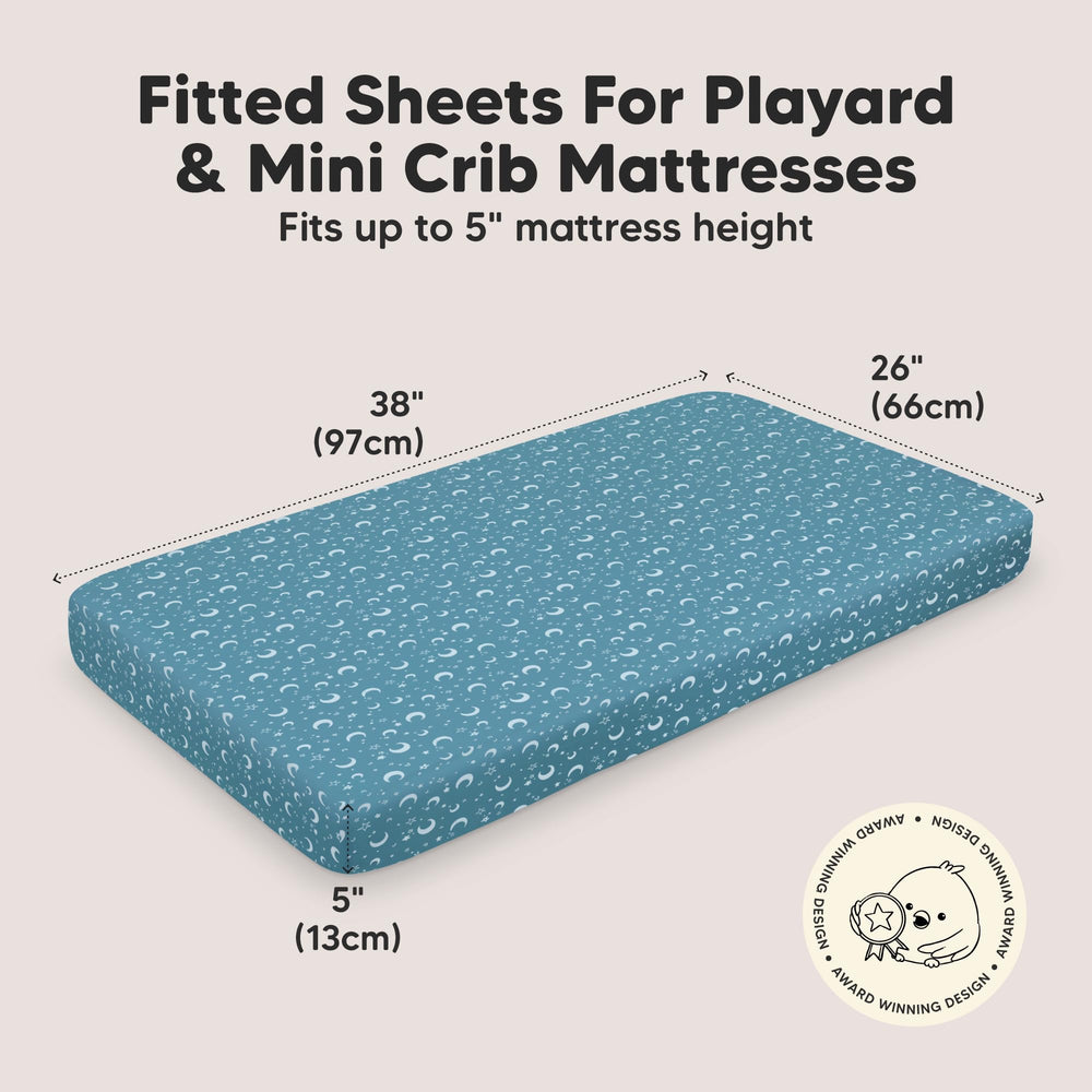 KeaBabies SnugFit tech fitted sheets provide easy on/off and snug fit.