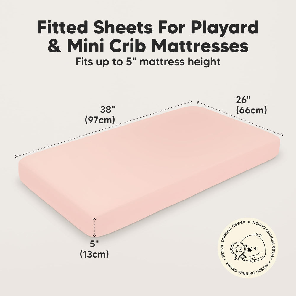 KeaBabies SnugFit Tech fitted sheets demonstrate stretch for easy on-off.