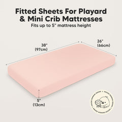 KeaBabies SnugFit Tech fitted sheets demonstrate stretch for easy on-off.