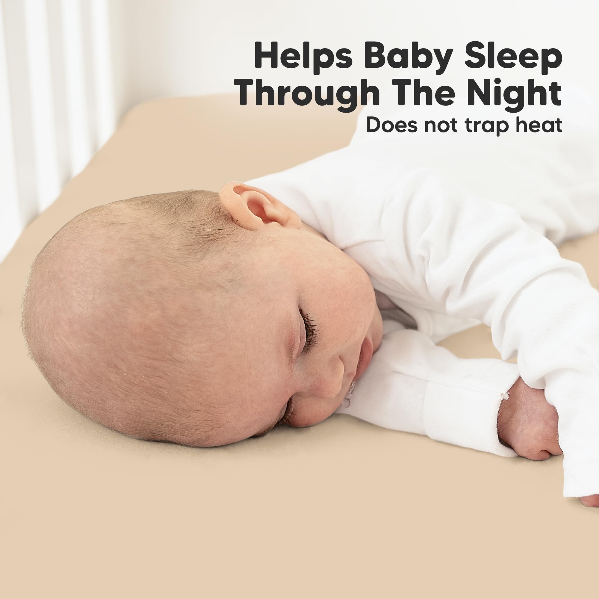 KeaBabies snugfit tech stretch demonstrates easy fit and removal during nightly changes.