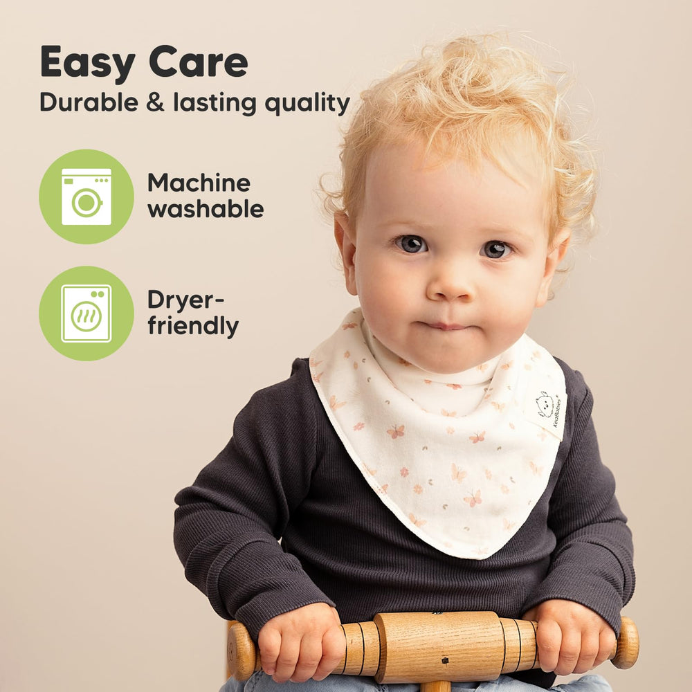 KeaBabies ultra-soft breathable cotton bib for delicate skin